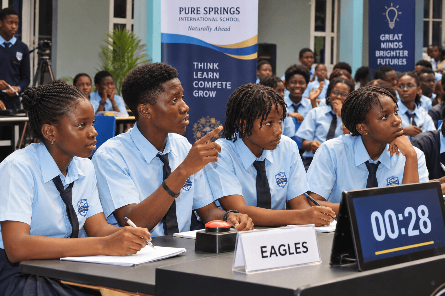 Students at Pure Springs International School