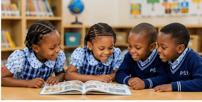 Students learning together at Pure Springs International School